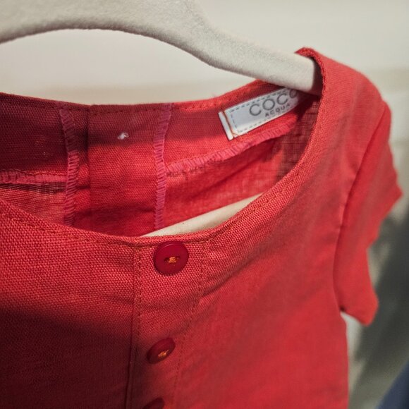 Coco Acqua Pink Nautical Romper 18M - Picture 2 of 4